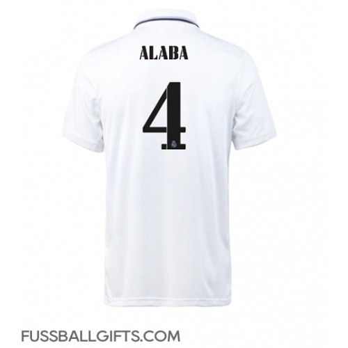 Real Madrid David Alaba #4 Fußballbekleidung Heimtrikot 2022-23 Kurzarm